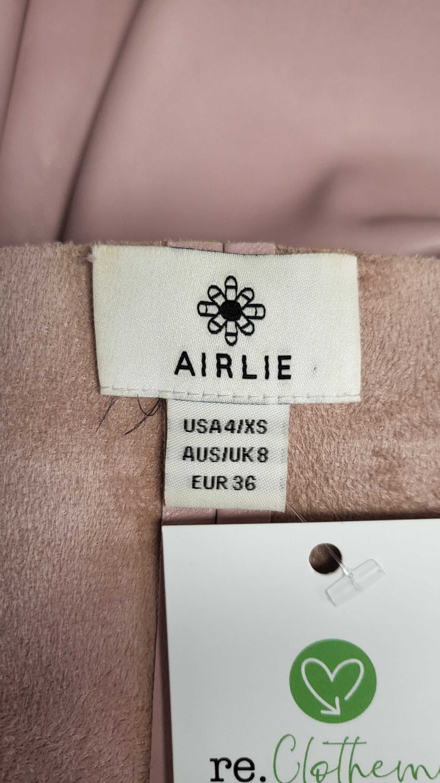 Airlie Pink Pleather Jacket (8-10)