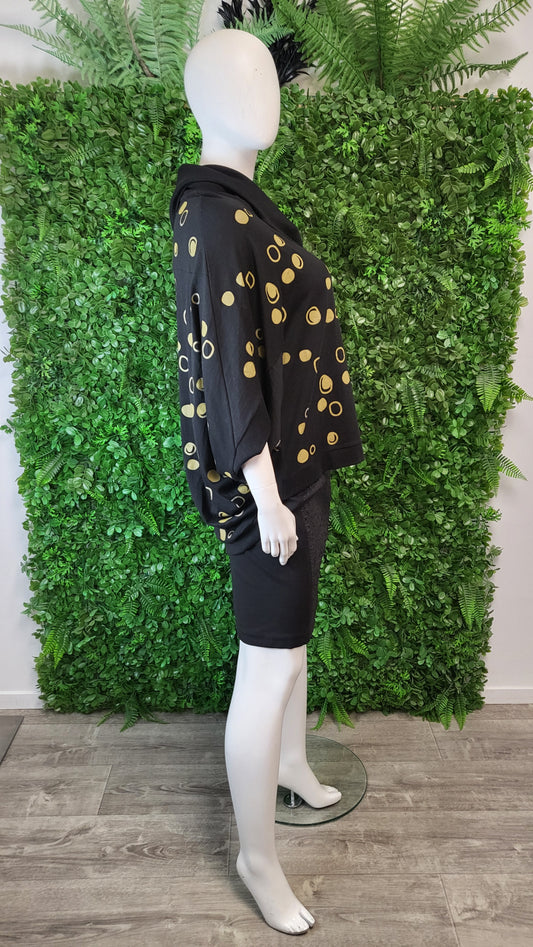 Foil Spot Merino Cape Top (18-20)