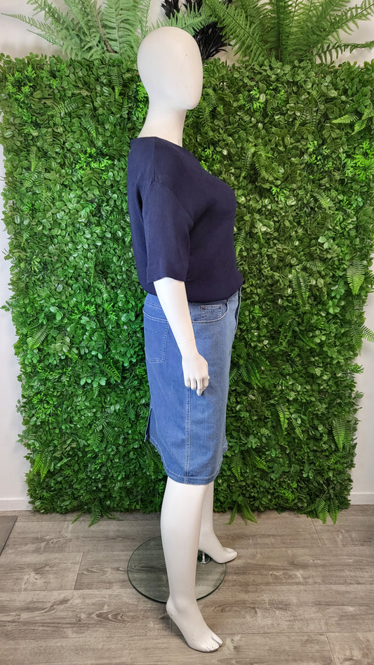 Vassallil Blue Denim Skirt (18)