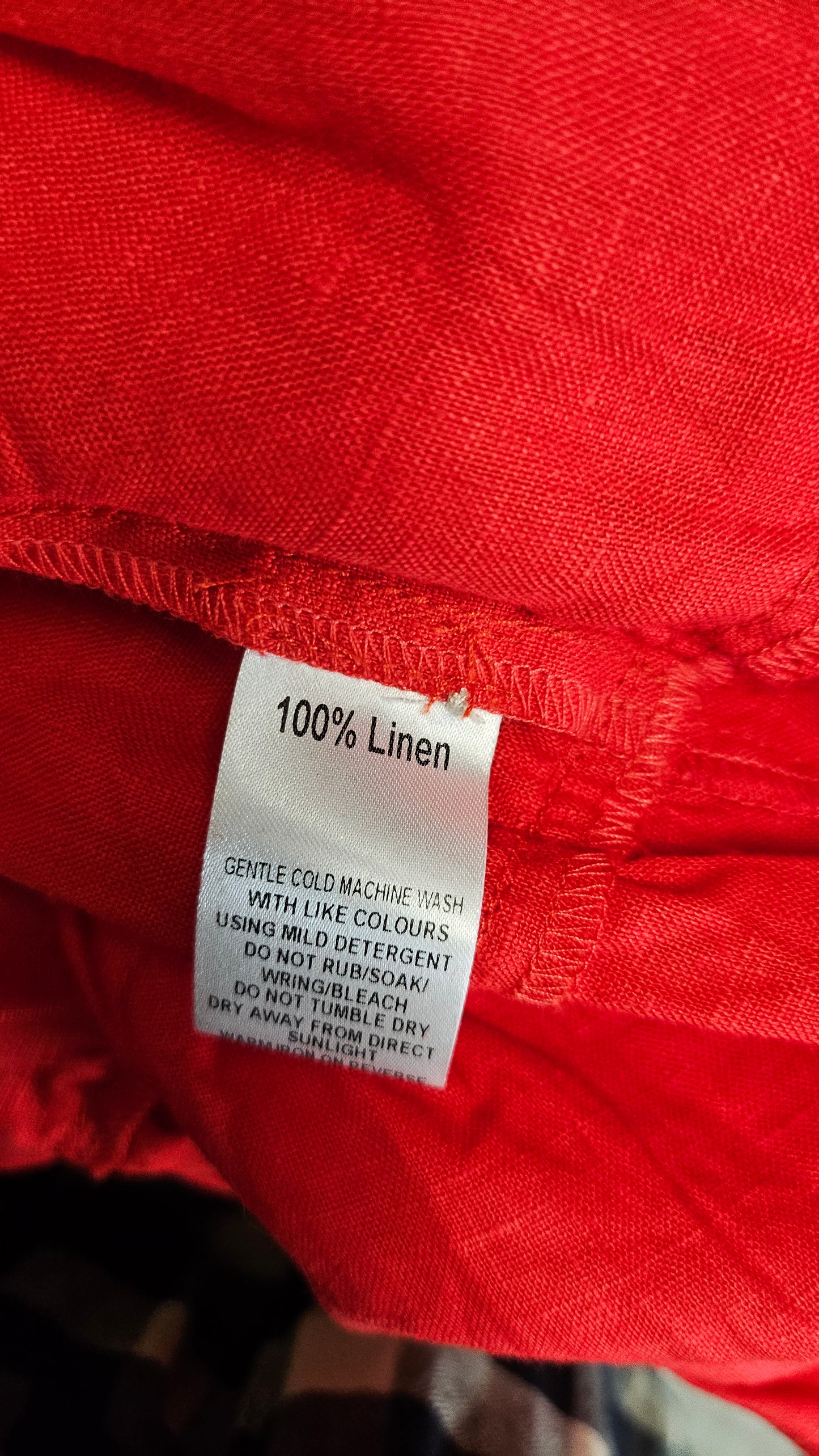 Madly Sweetly Red Linen Dress (10)
