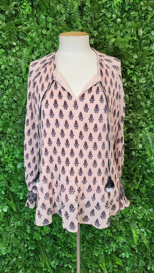 Loobies Story Print Pleat Blouse (12)