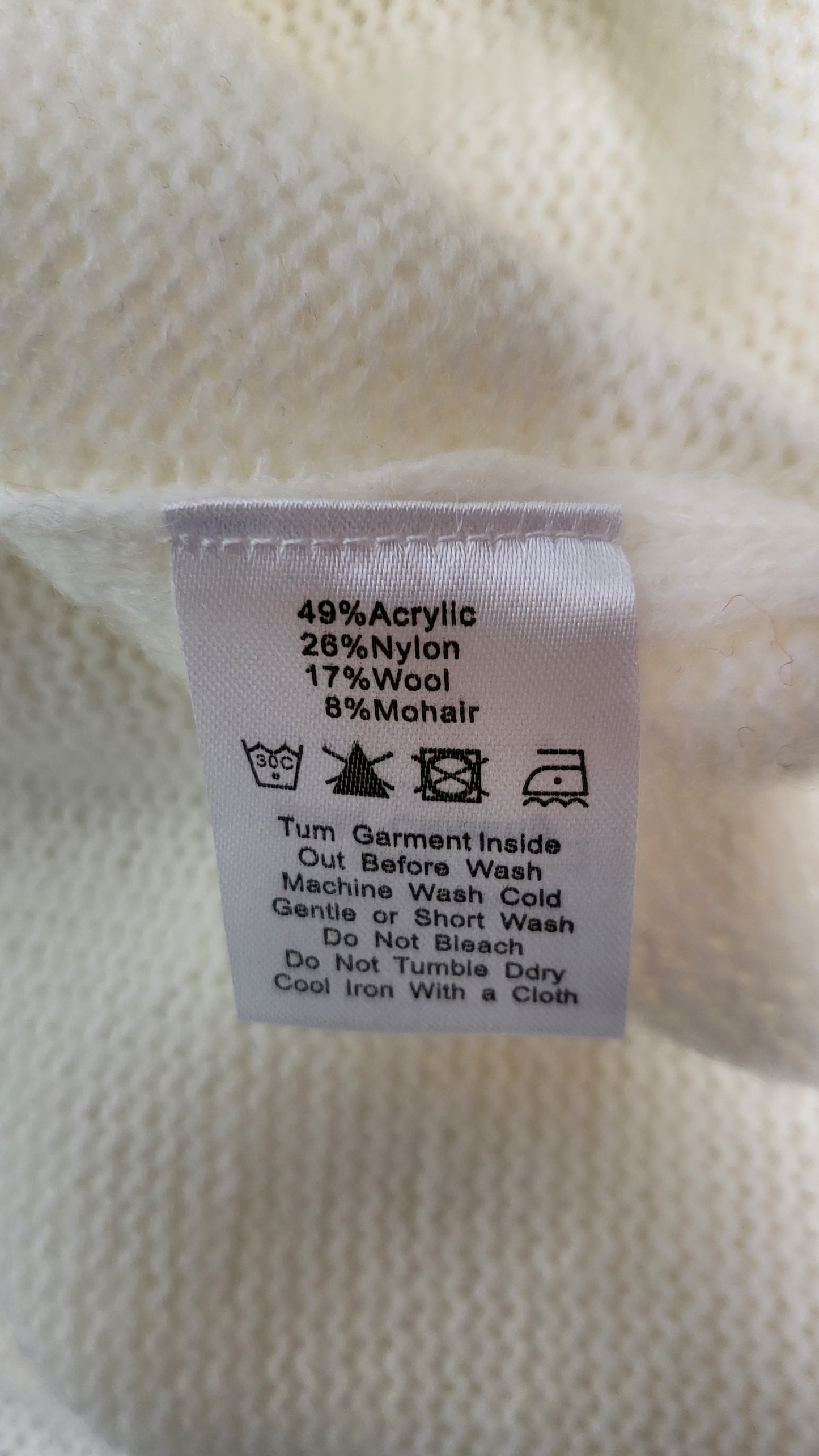 RPM Cream Wool Blend Knit (6-8)