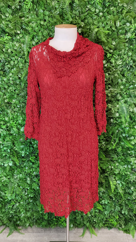 Unknown Red Lace Dress (8)