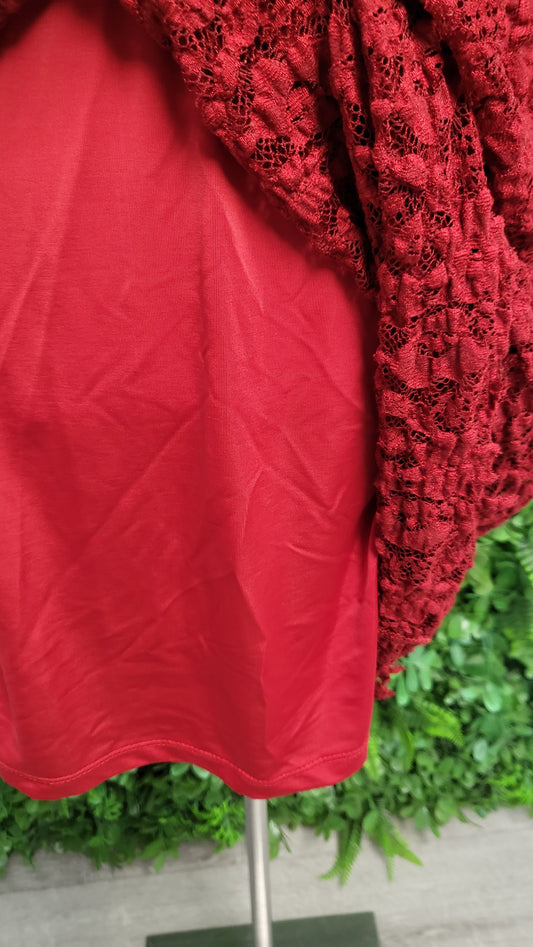 Unknown Red Lace Dress (8)