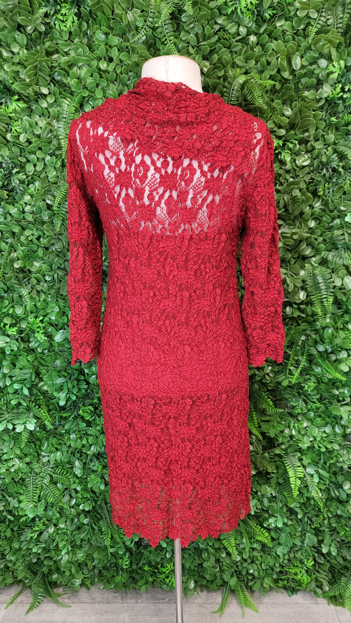 Unknown Red Lace Dress (8)
