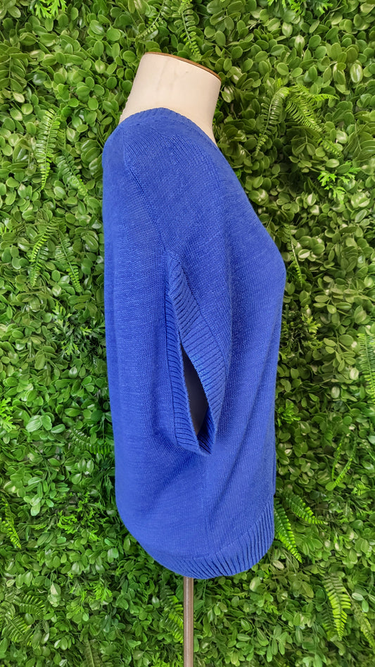 David Lawrence Azure Knit Vest (10-12)