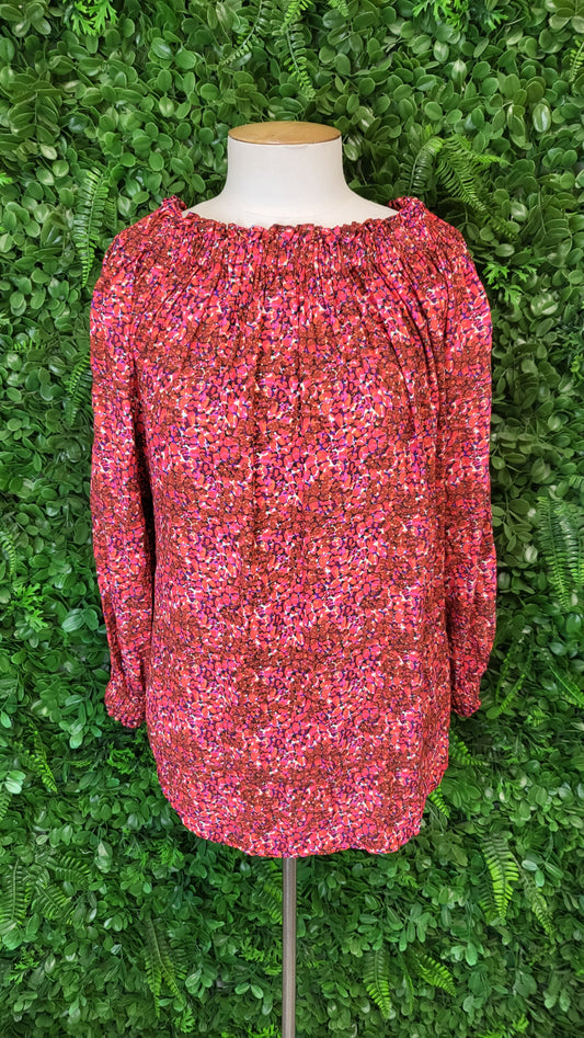 Briarwood Print Tie Blouse (10)