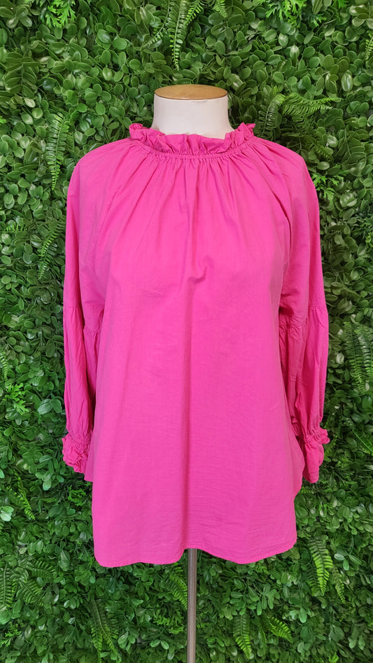 Twelve Pink Frill Blouse (8-12)