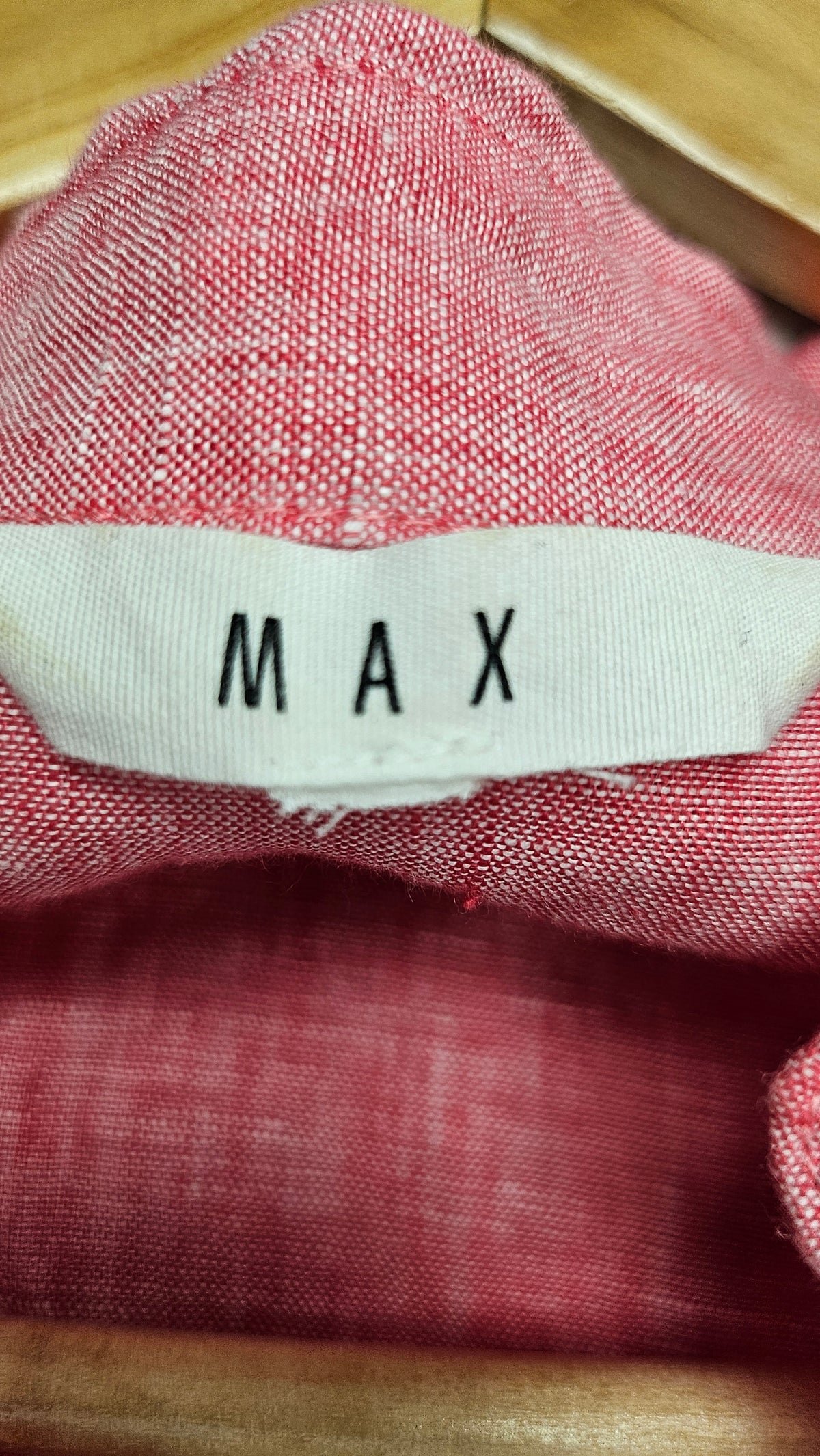Max Pink Oversized Linen Shirt (12-14)