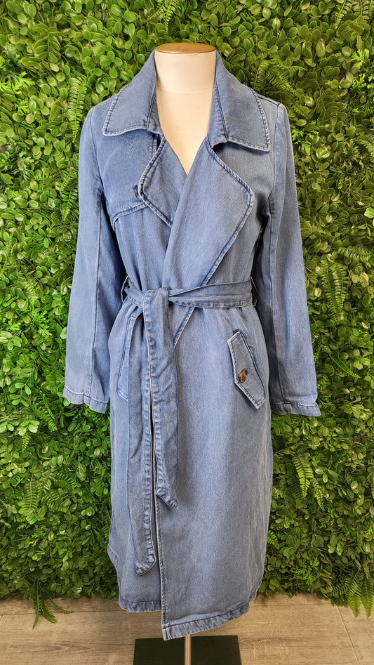 Max Blue Denim Trenchcoat (8)