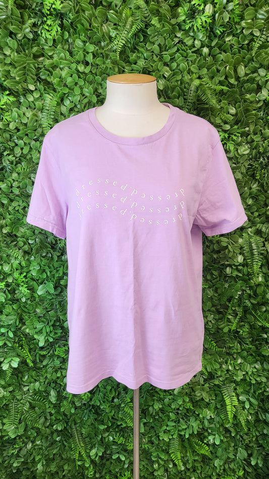 Dressed NZ Lilac Logo T-shirt (14)