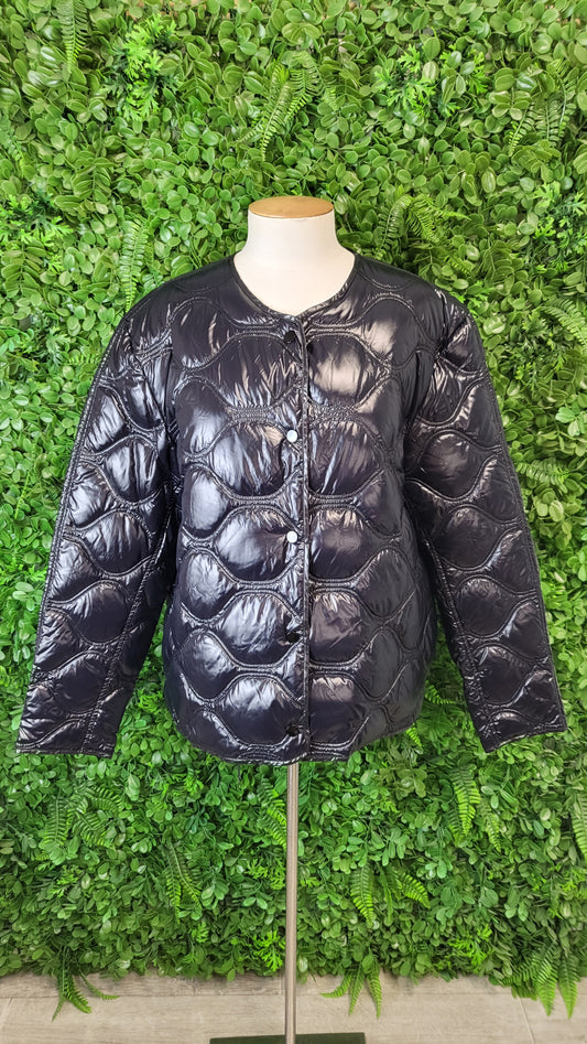 Moke Black Quilted Down Jacket (16)