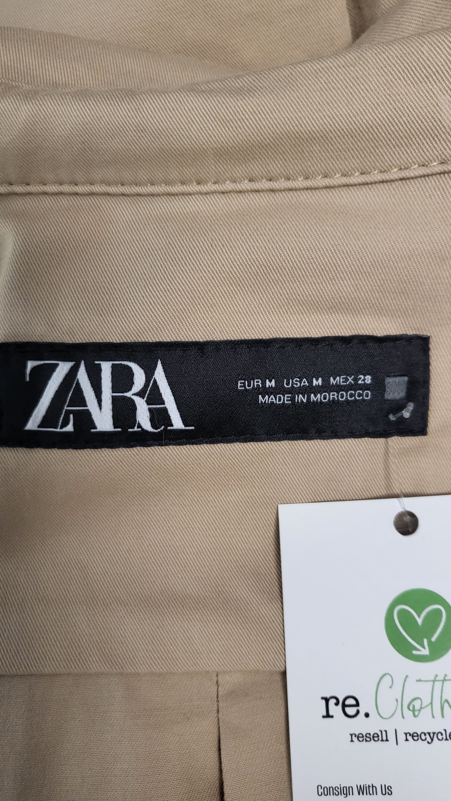 ZARA Tan Safari Jacket (10-12)