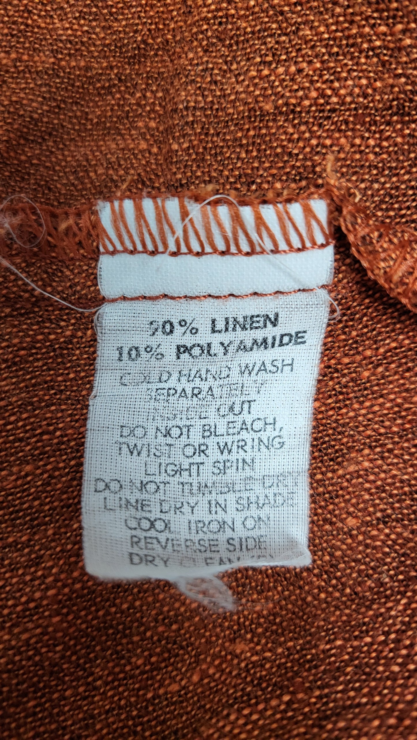 Meredith Rust Linen Blouse (18)