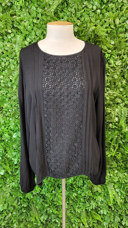 Wish Black Lace Insert Top (12-14)
