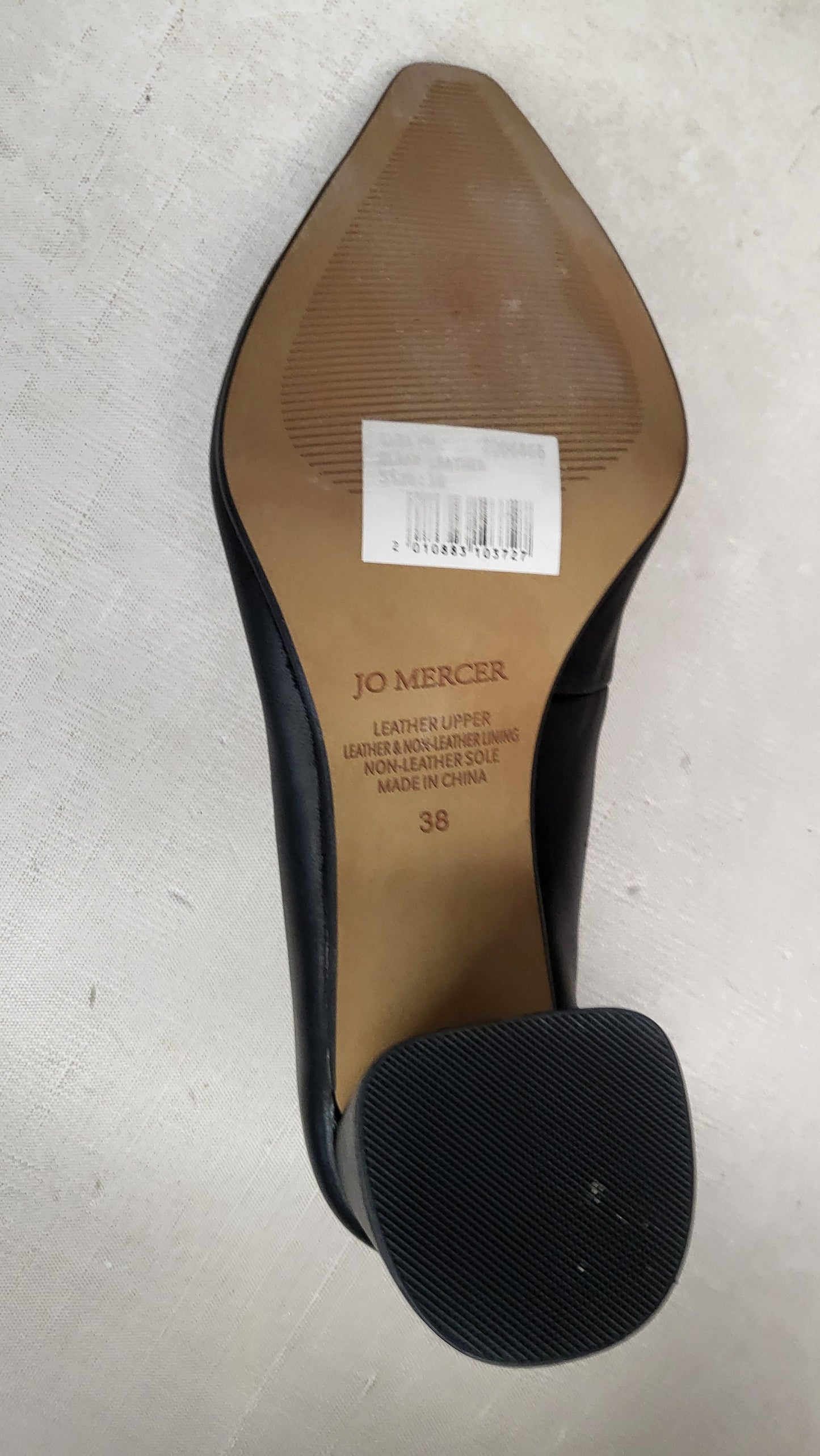 Jo Mercer Black Point Loafer (38)
