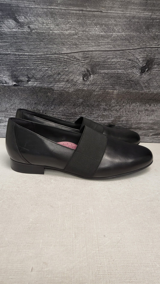 Kumfs Black Leather Slip-On Shoe (42)