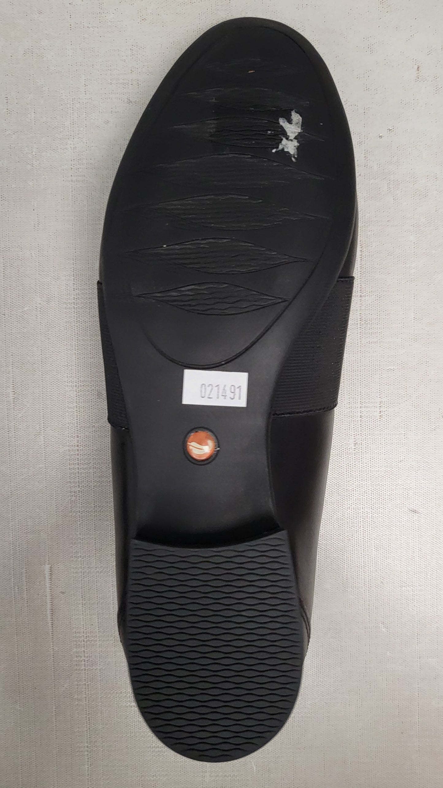 Kumfs Black Leather Slip-On Shoe (42)