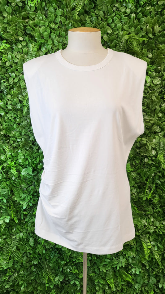 Decjuba White Sleeveless Top (14)
