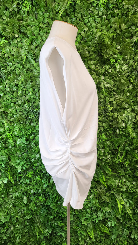 Decjuba White Sleeveless Top (14)
