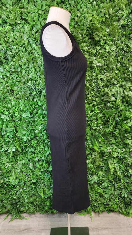 IvyBlu Black Ribbed Tank Dress (8)