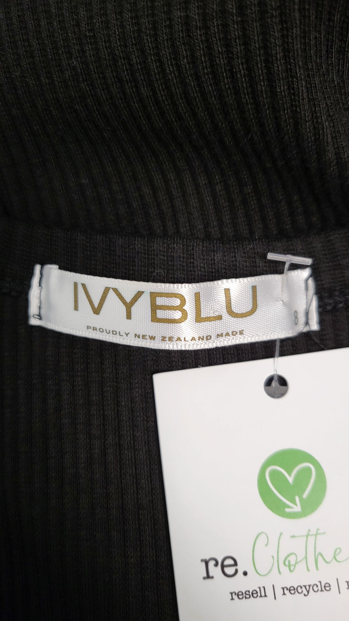 IvyBlu Black Ribbed Tank Dress (8)