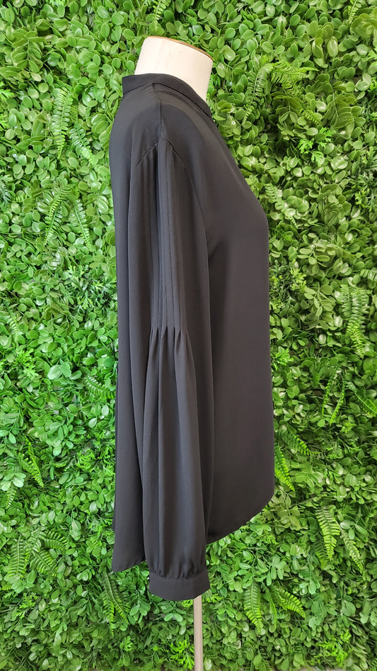 Scope Black Pleat Blouse (16)