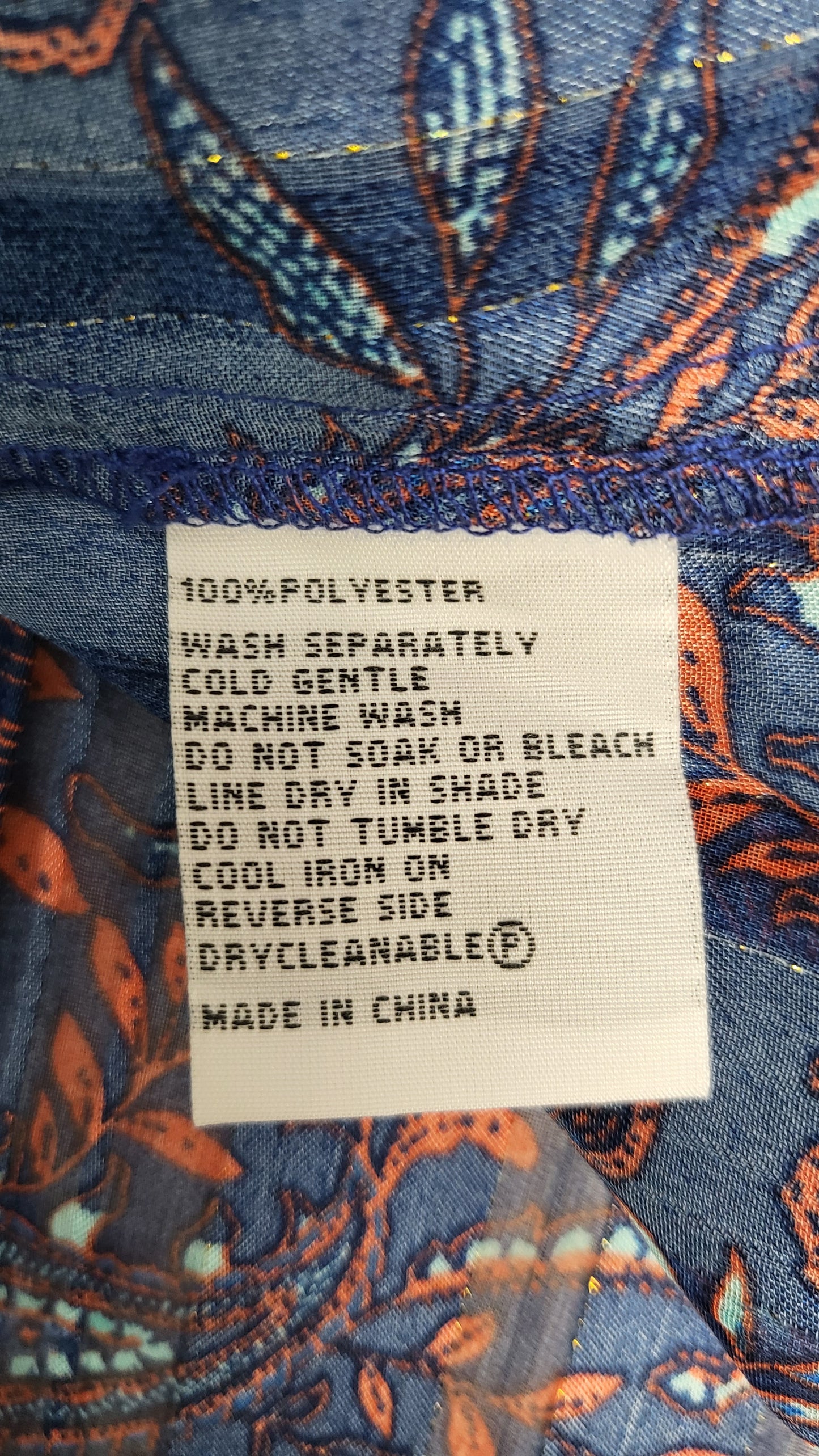 Vassalli Blue Print Lurex Shirt (8)