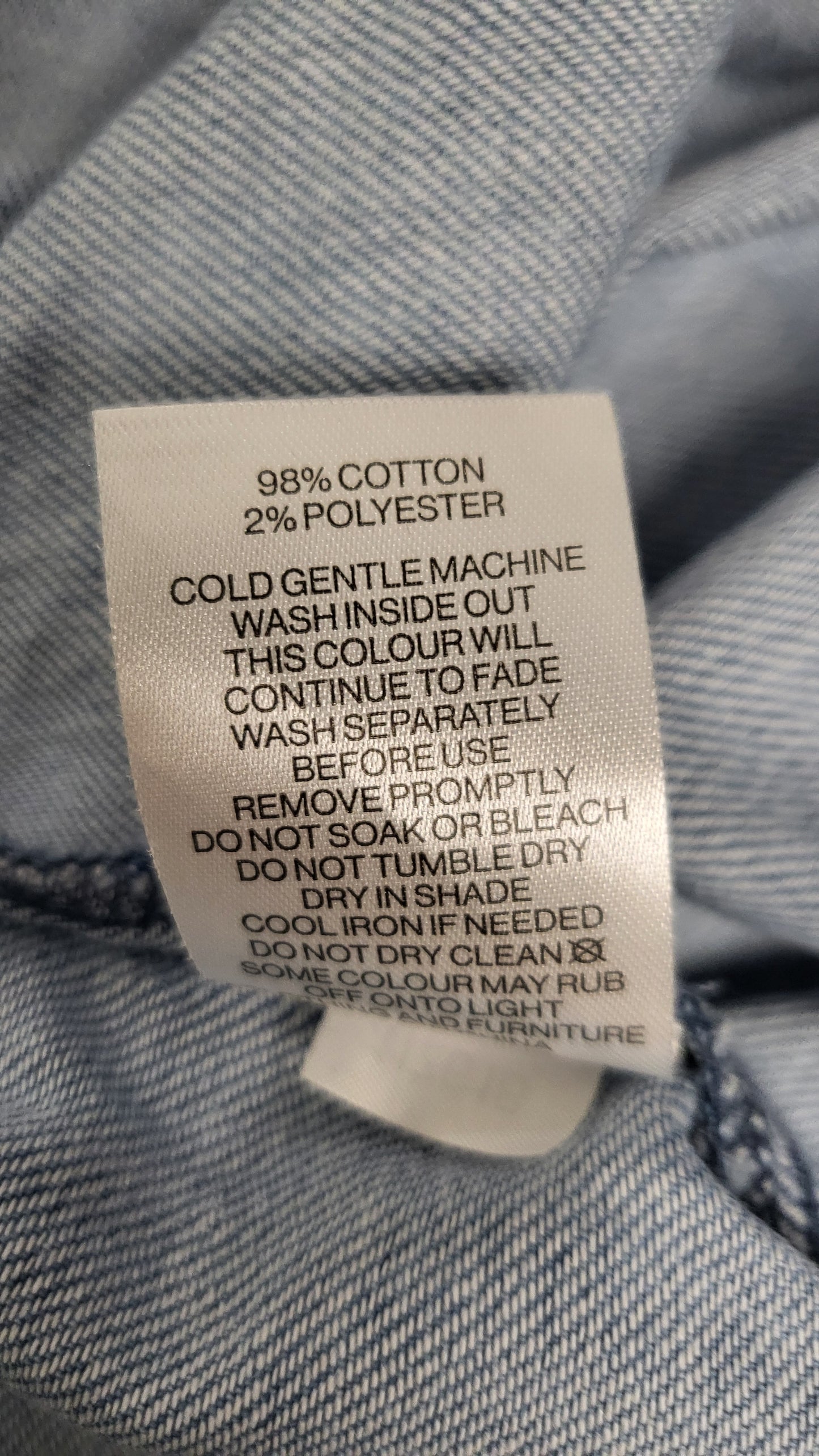 Decjuba Light Wash Denim Shirt (8-12)