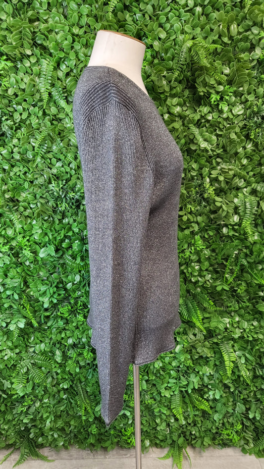 Max Silver Lurex Merino Top BNWT (14-16)