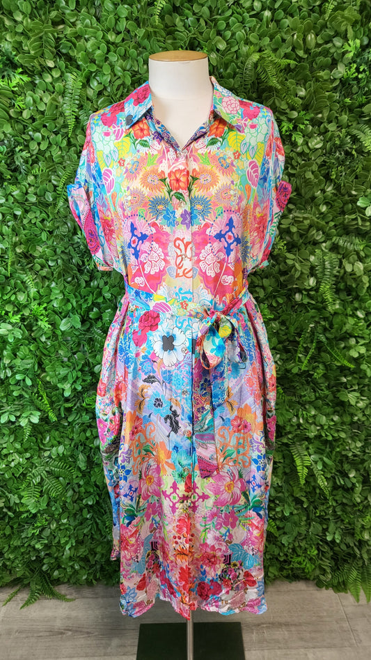 Givoni Print Viscose Shirt Dress (10)