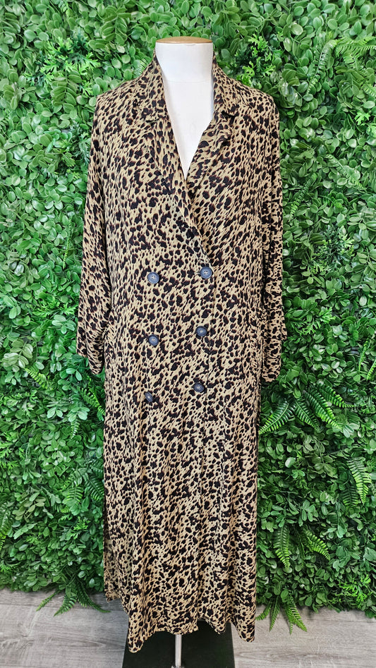 Zara Animal Double Breasted Dress (12)