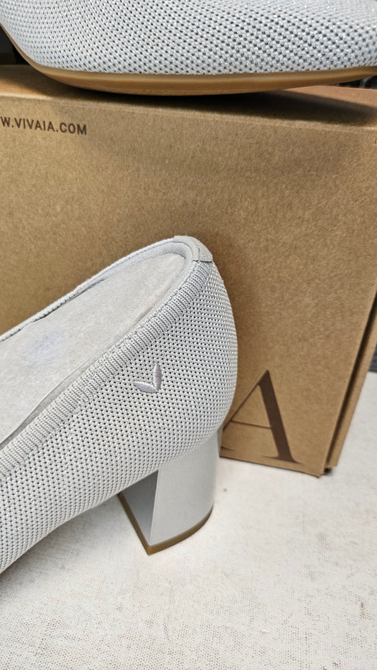 Vivaia Silver Elize Heel BNWT (39)