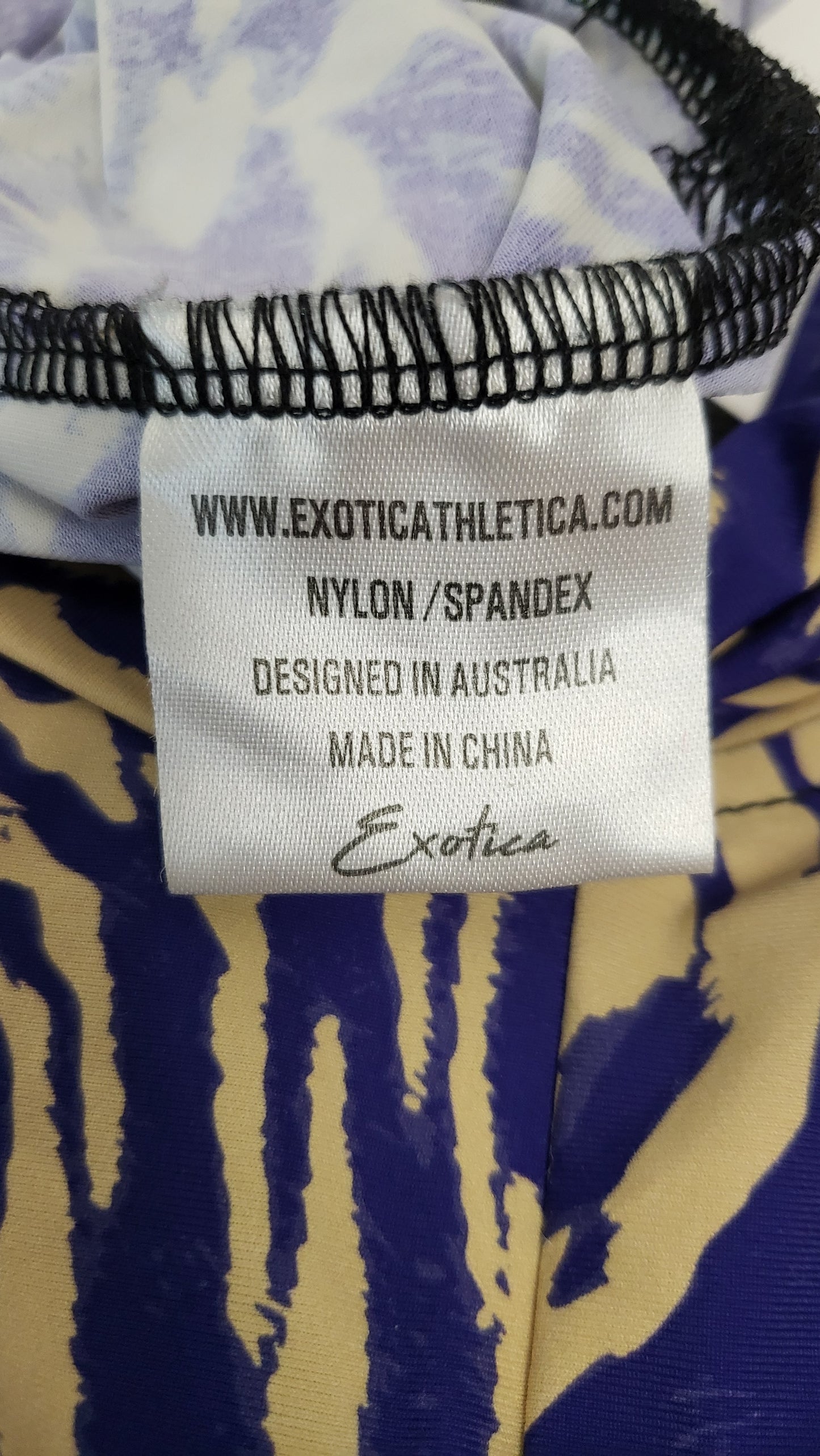 Exotica Blue/Tan Animal Print Dress (16-18)