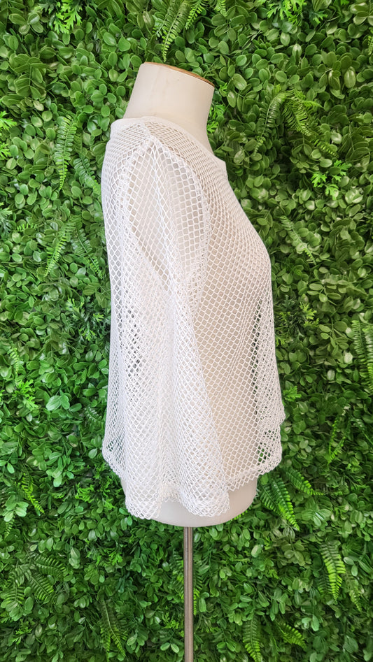 Two by Two White Net Top (10)