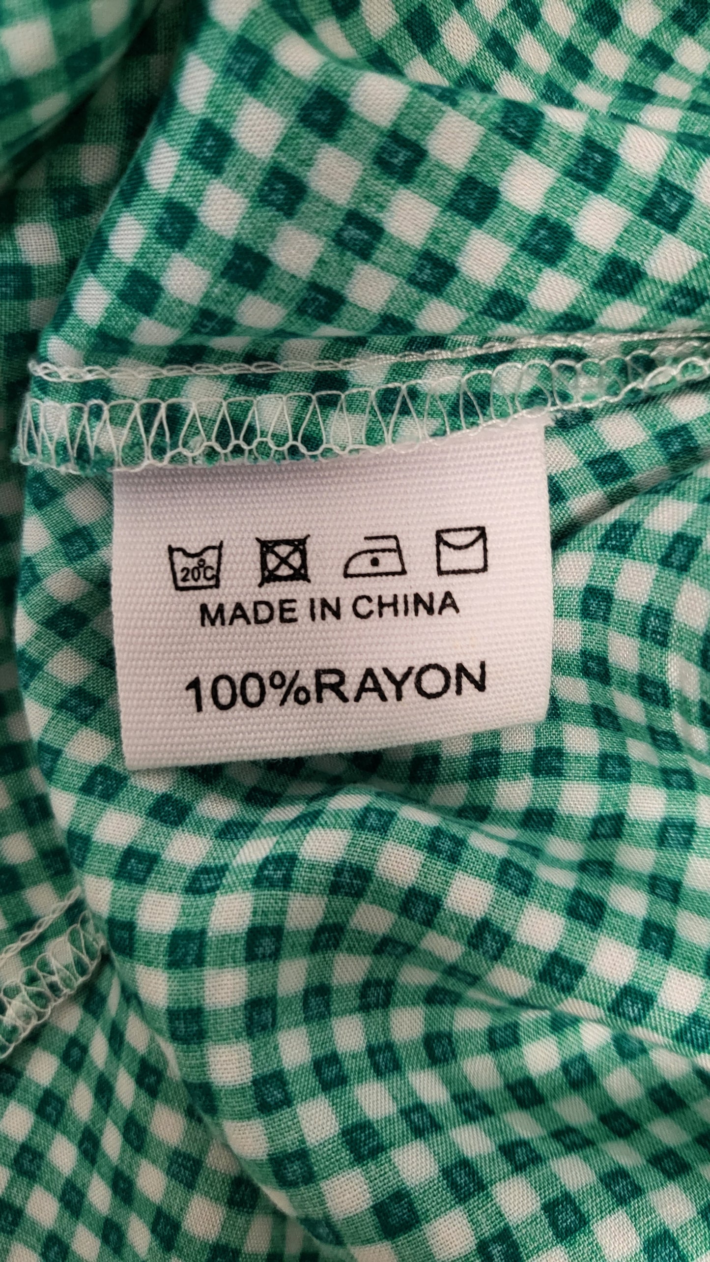 Sunday Boho Green Gingham Dress (14)