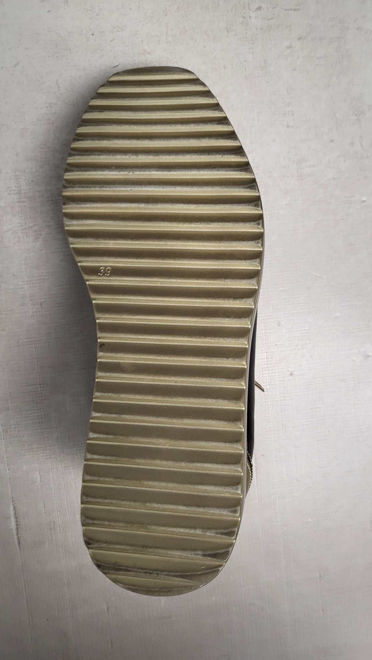 Taking Shape Black/Gold Platform Sneaker (39)
