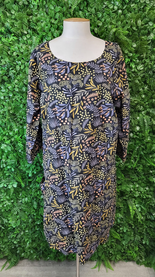 Karma East Leaf Print Dress (18)