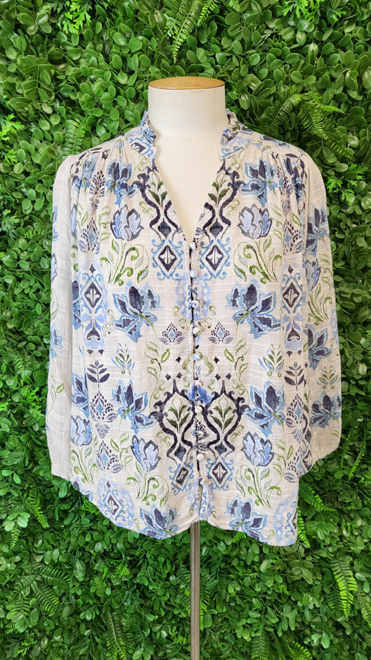 Loobies Story Print Lucca Blouse BNWT (12)