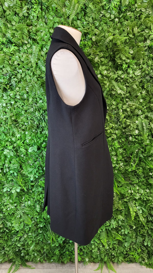 Forever New Black Longline Vest (12)