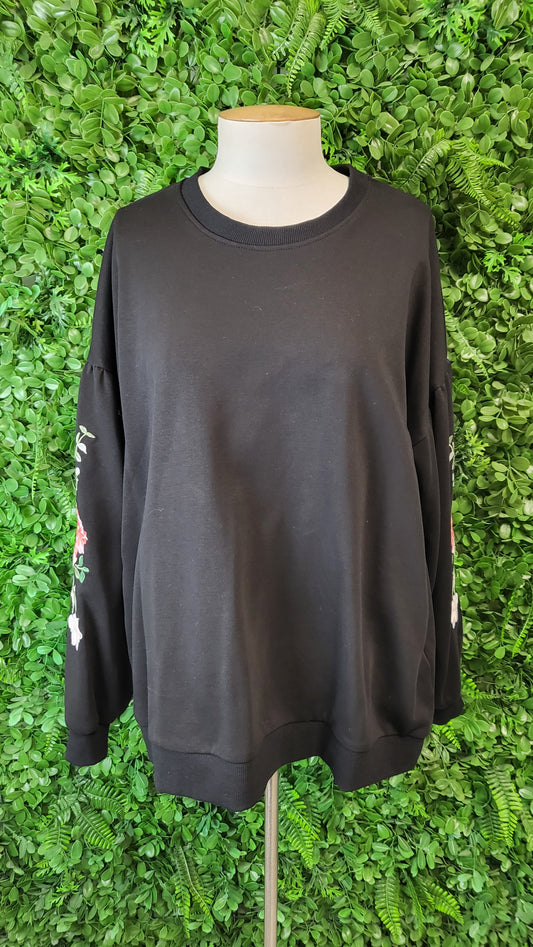 Shine On Label Black Embroidery Top (14)