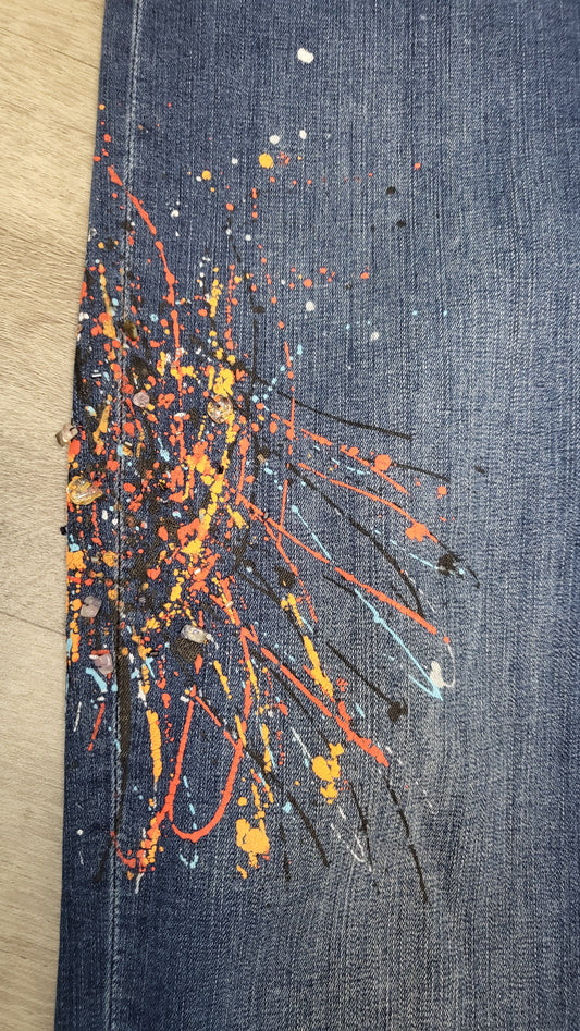 Lisette Ink Paint Splash Jean (10)