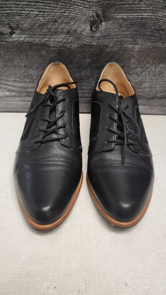 Isabella Anselmi Black Brogue Lace Up (39)