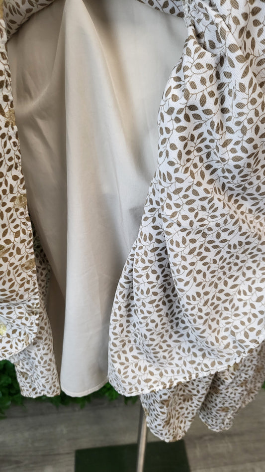 Amaya Gold/Cream Foil Dress (12)