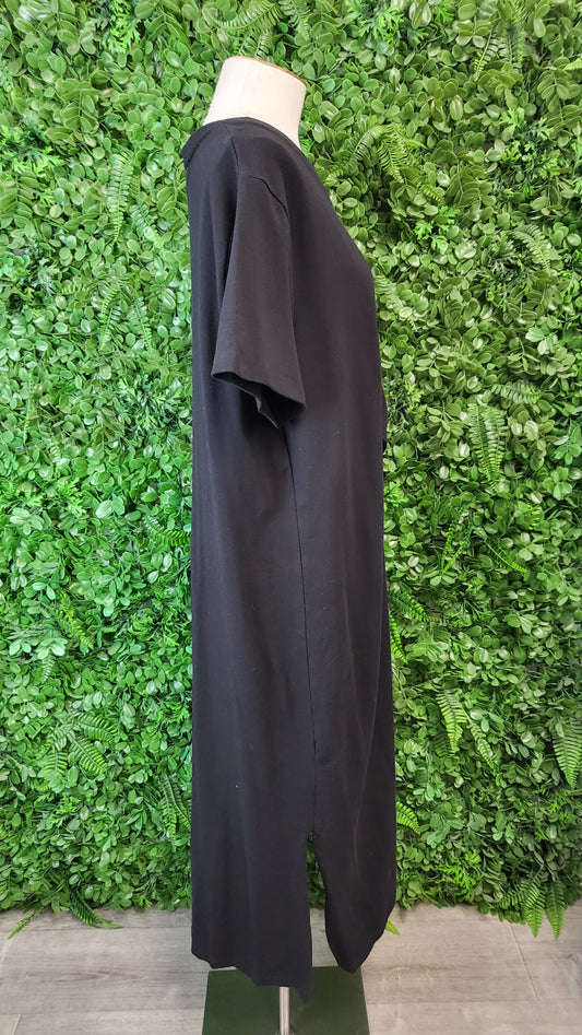 Shine On Label Black Twist T-Shirt Dress (16)