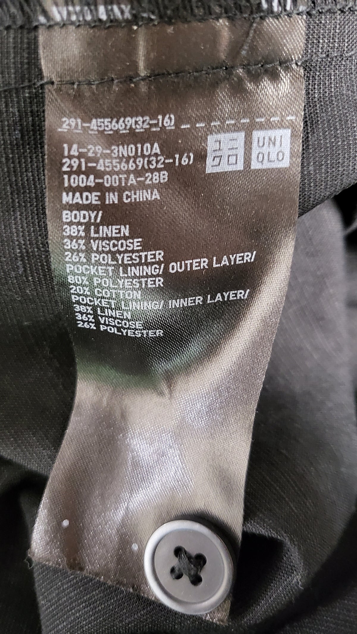 Uniqlo Black Linen Blend Dungarees (12)