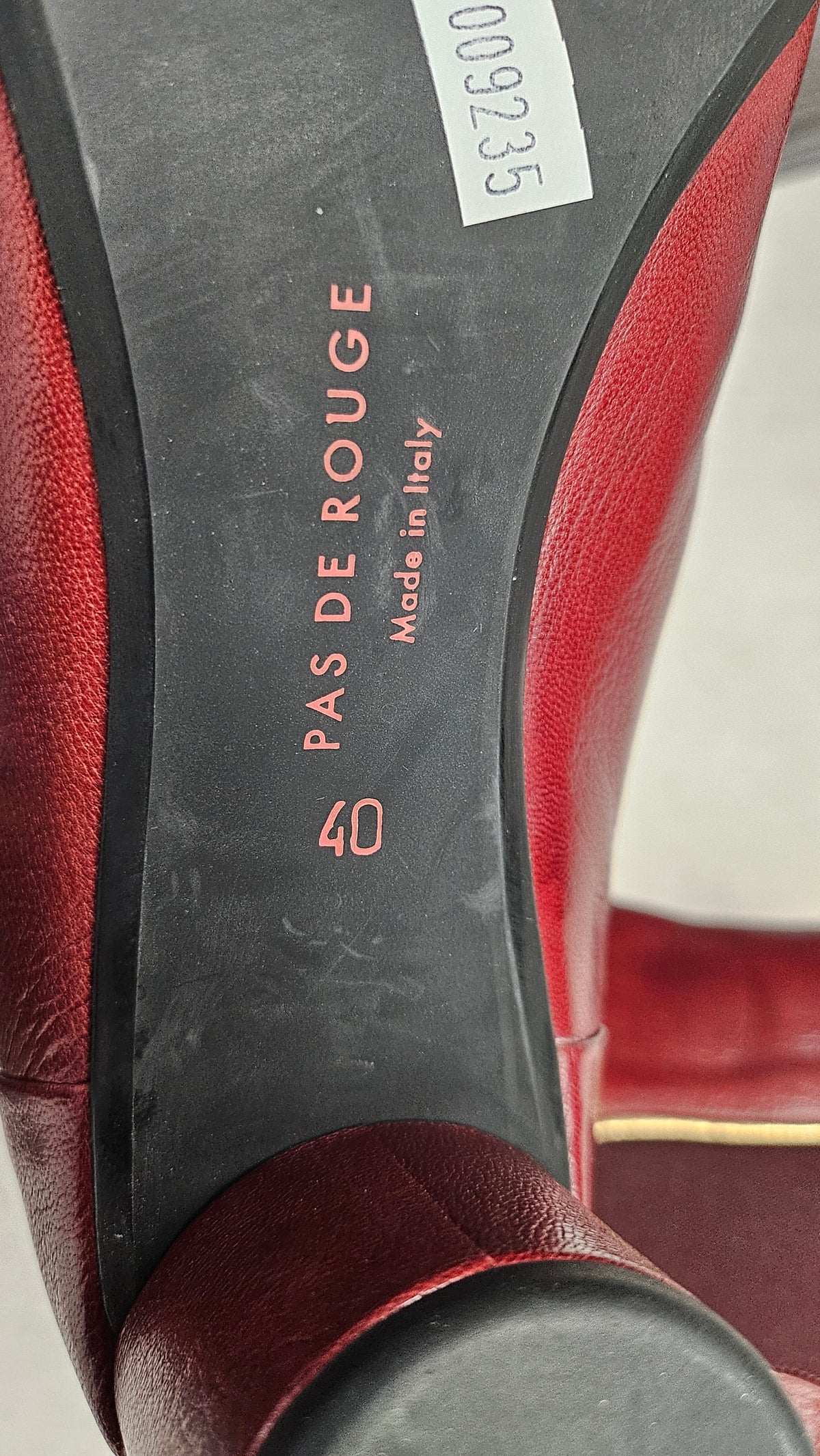 Pas de Rouge Brick Leather Boot (40)