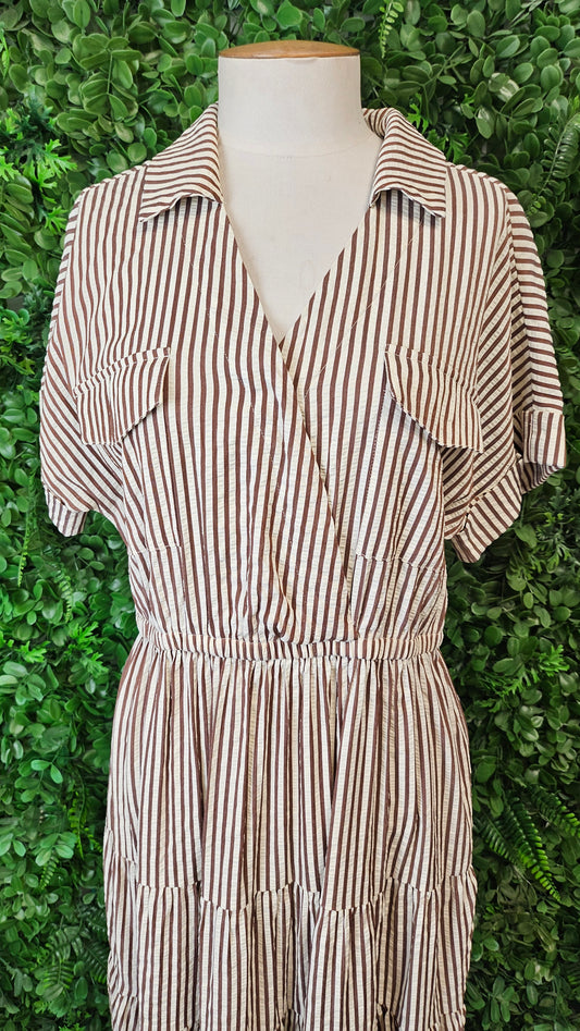 Shine On Label Stripe Collar Dress (12)