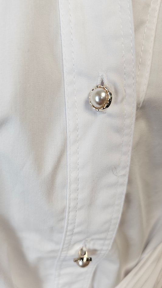 Zac & Rachel White Wrap Waist Shirt BNWT (14)