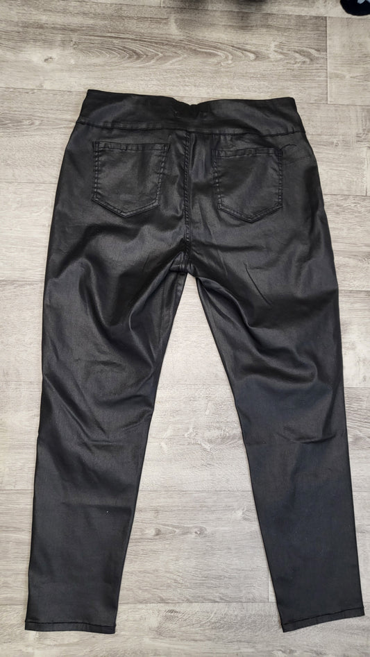 Virtuelle Black Wetlook Pants (16)
